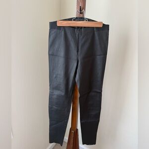 Alice + Olivia Black Faux Leather Skirt